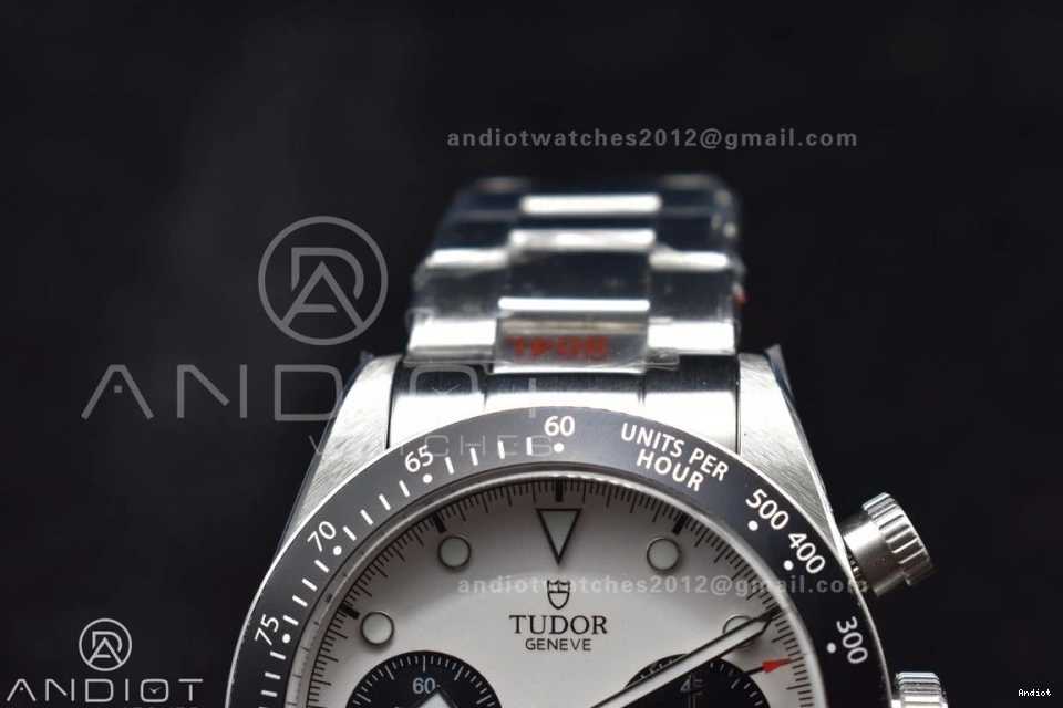 Bay 1:1 Black TWS Bracelet Dial SS A7750 White Chrono on Best Edition SS 1126